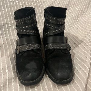 Freebird black ankle boots, size 8